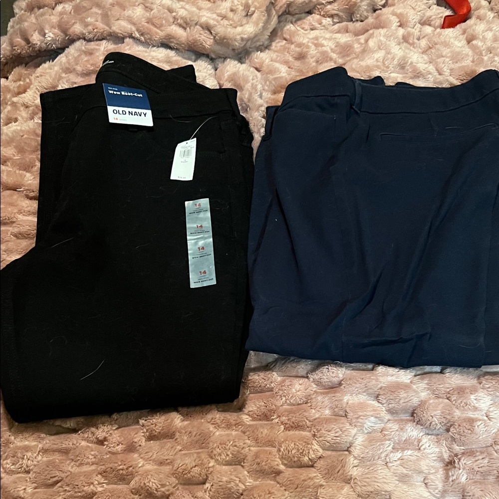 Old Navy Black and Navy Trousers